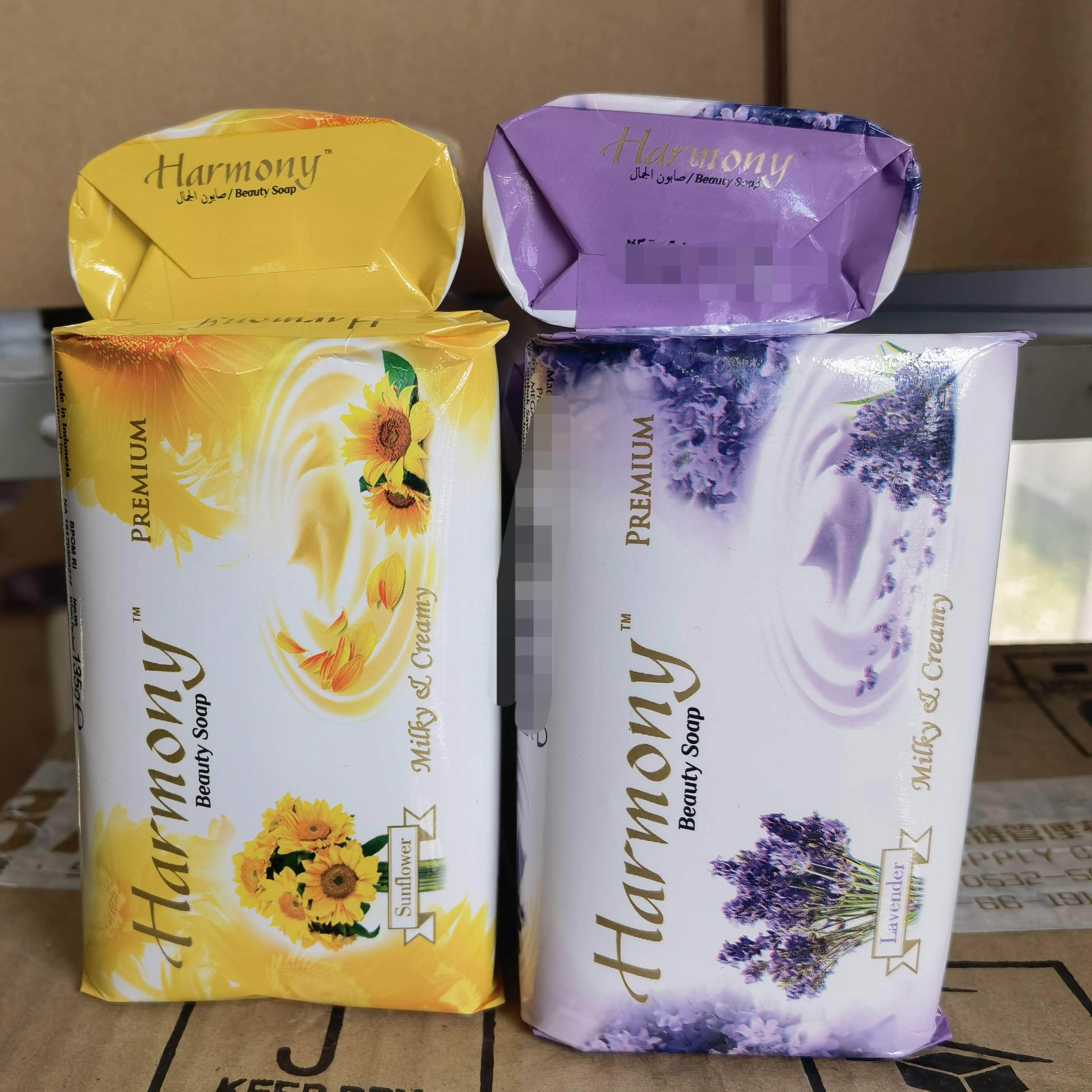 临期:印尼原装乐维亚香皂太阳花香型6块+薰衣草香型6块装美容皂
