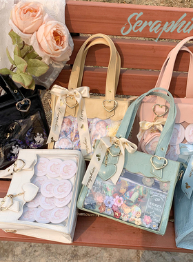 Seraphim原创花边痛日系谷子周边二次元鳄鱼纹斜挎单肩包娃包痛包