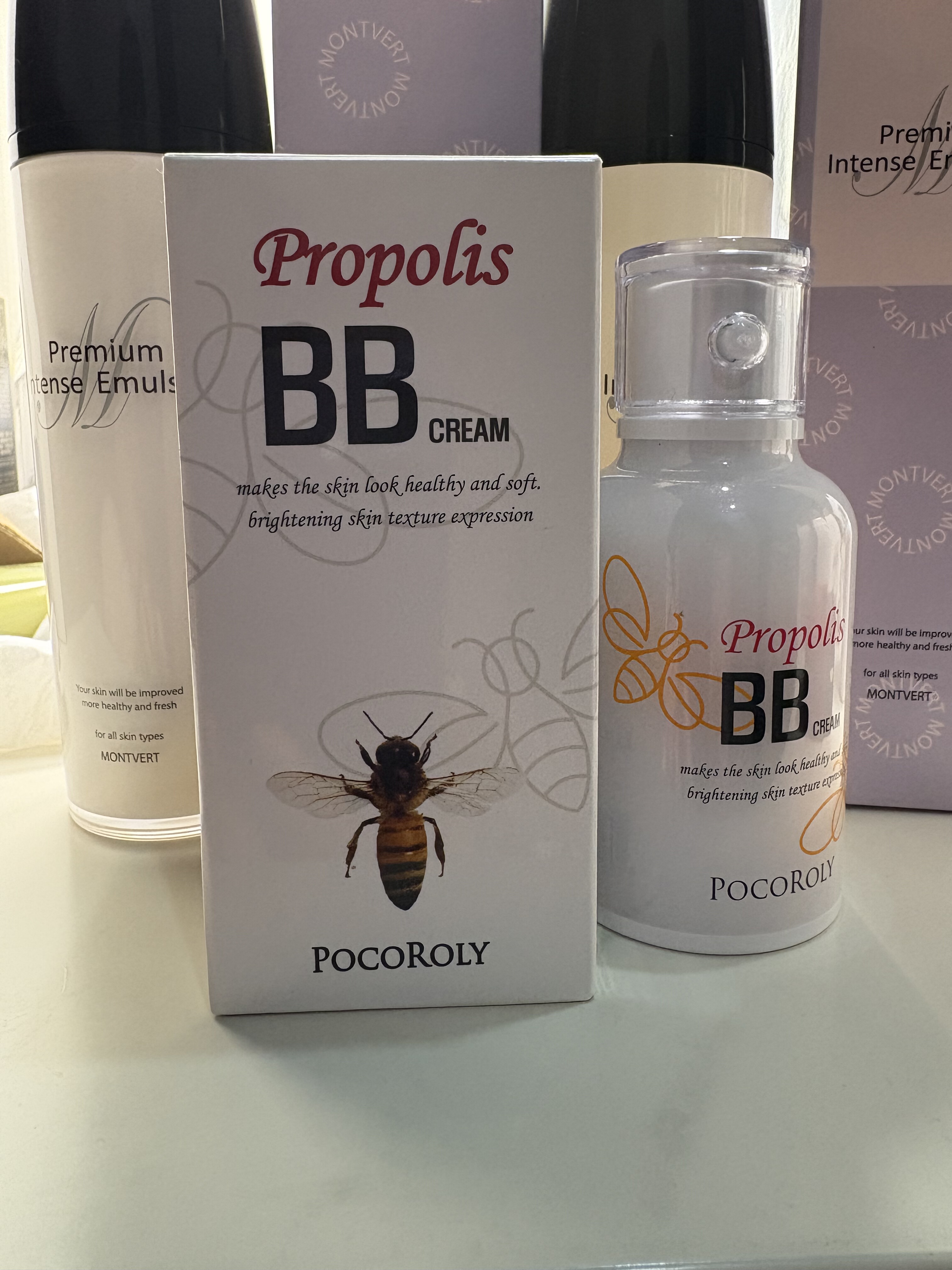 韩国普可罗丝蜂胶bb霜遮瑕定妆强