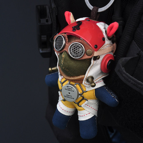 原创手工挂件蒸汽精灵飞行员狗狗