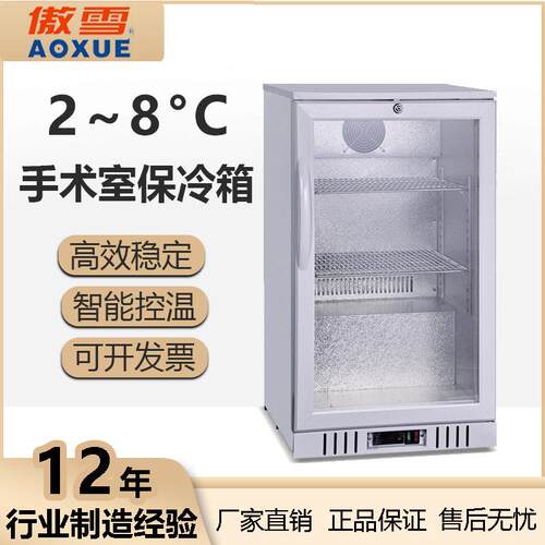HWX-95手术室保冷箱2~8°C小型医用科研试验冰箱恒温设备厂家