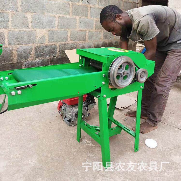 纸箱包装干湿两用铡草机220V 50HZ铡草粉碎机家用4刀切铡机