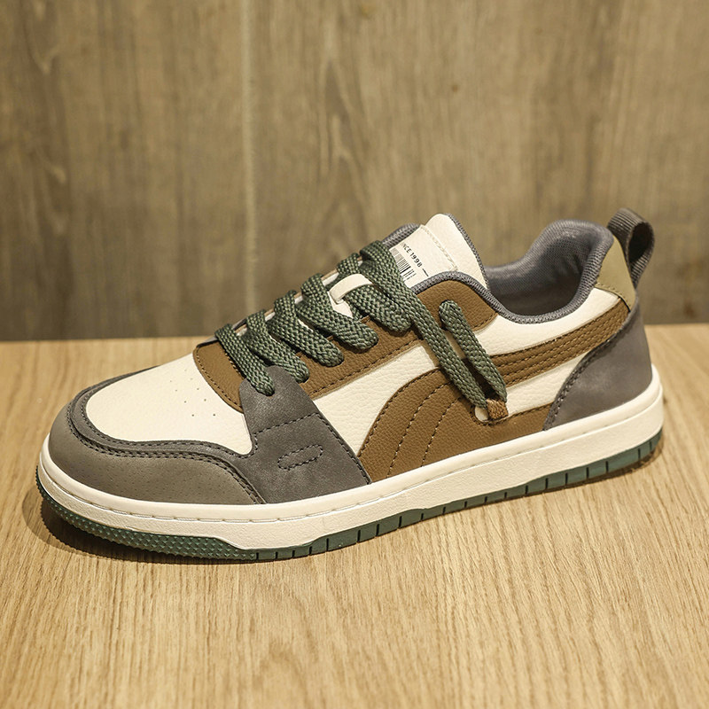 鞋子男鞋冬季大学生平底板鞋高级感痞帅增高青少年休闲防滑德训鞋