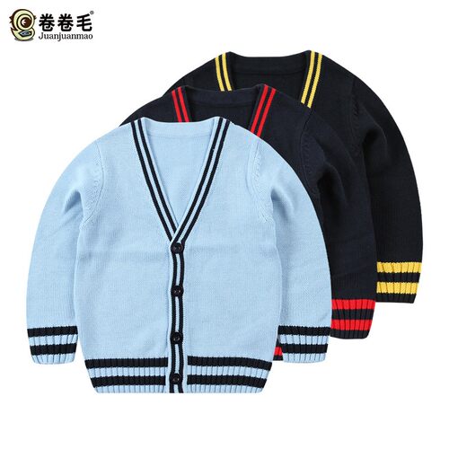 卷卷毛男童装英伦风园服开衫