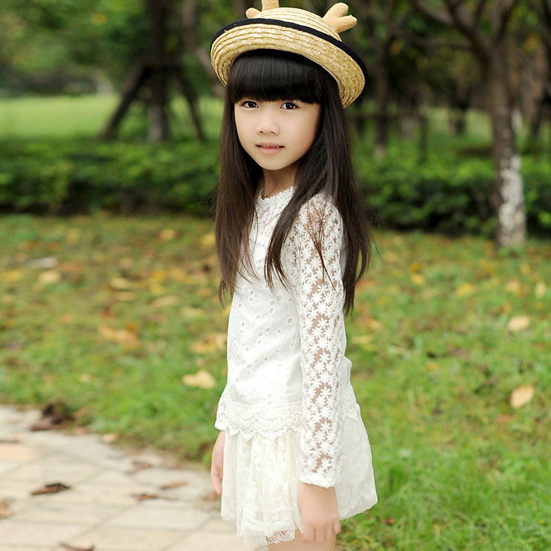 Chemise fille à manche longue en coton - Ref 2084913 Image 3