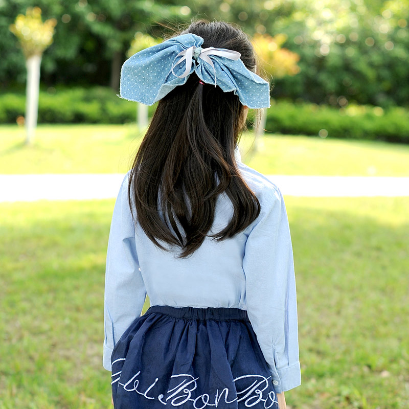 Chemise fille à manche longue en coton - Ref 2084765 Image 4
