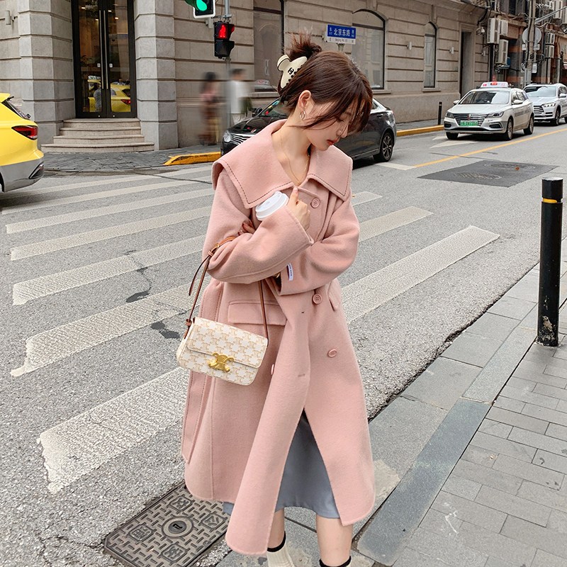 新款翻领呢大衣192-300-P175-K268，女装毛呢外套，浙宝103（原192）