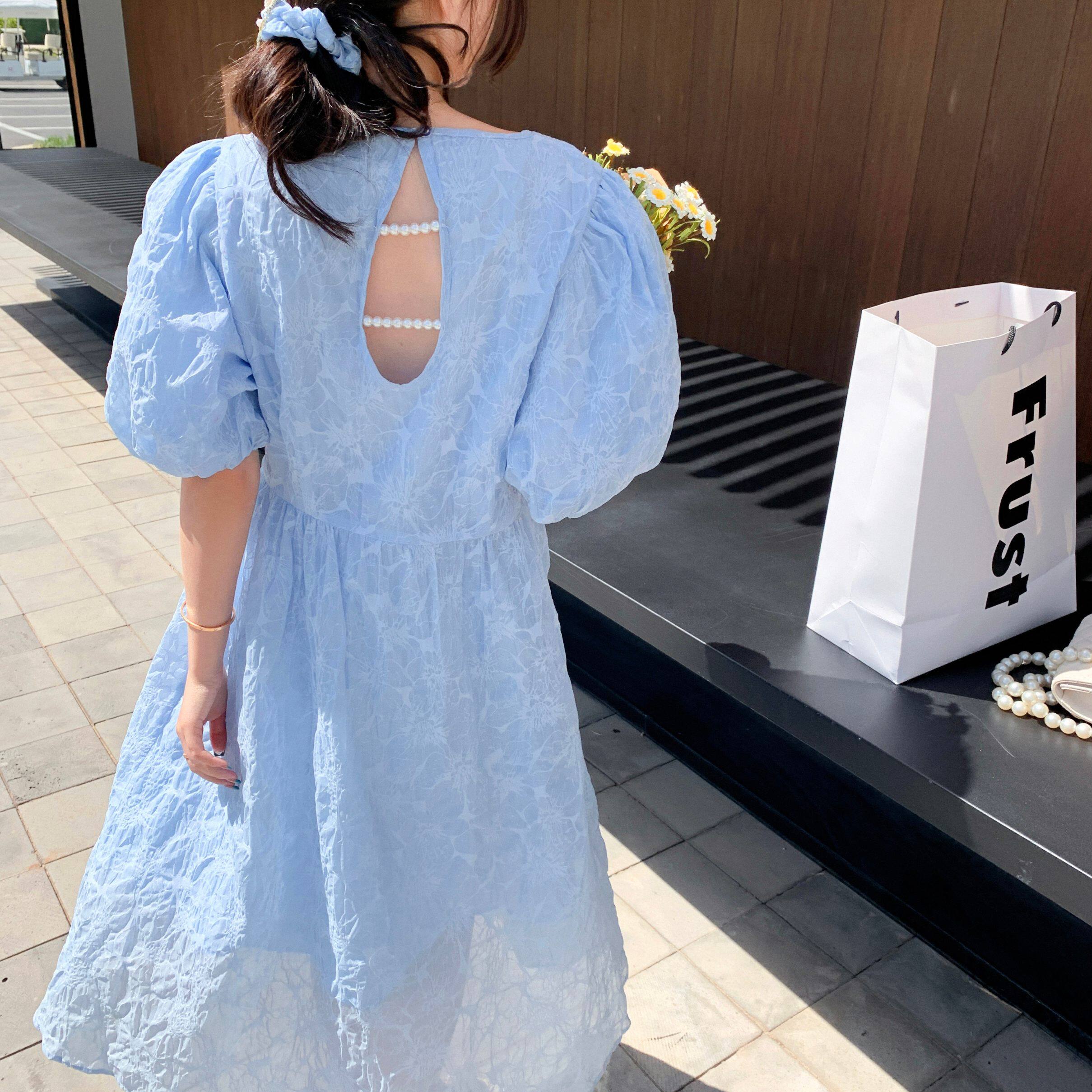 现货夏季后背半镂空连衣裙192-P115-K168,女装连衣裙,浙宝103（原192）