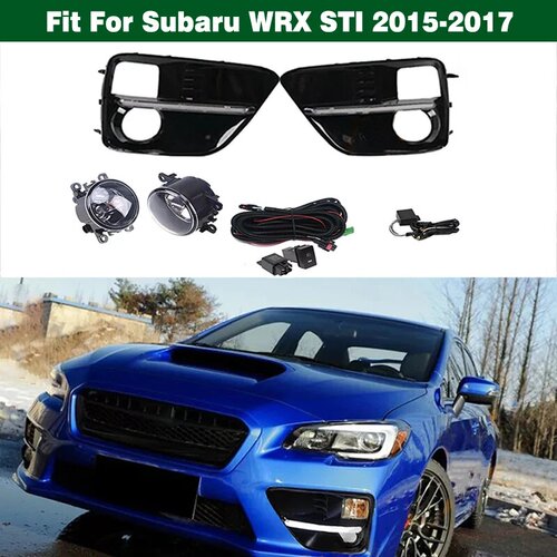 适用于斯巴鲁Subaru WRX15-17款专用LED日间行车灯日行灯雾灯框