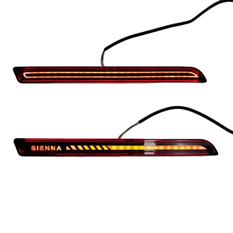 适用于21-23款SIENNA塞纳后雾灯改装LED后杠高亮警示灯流水转向灯