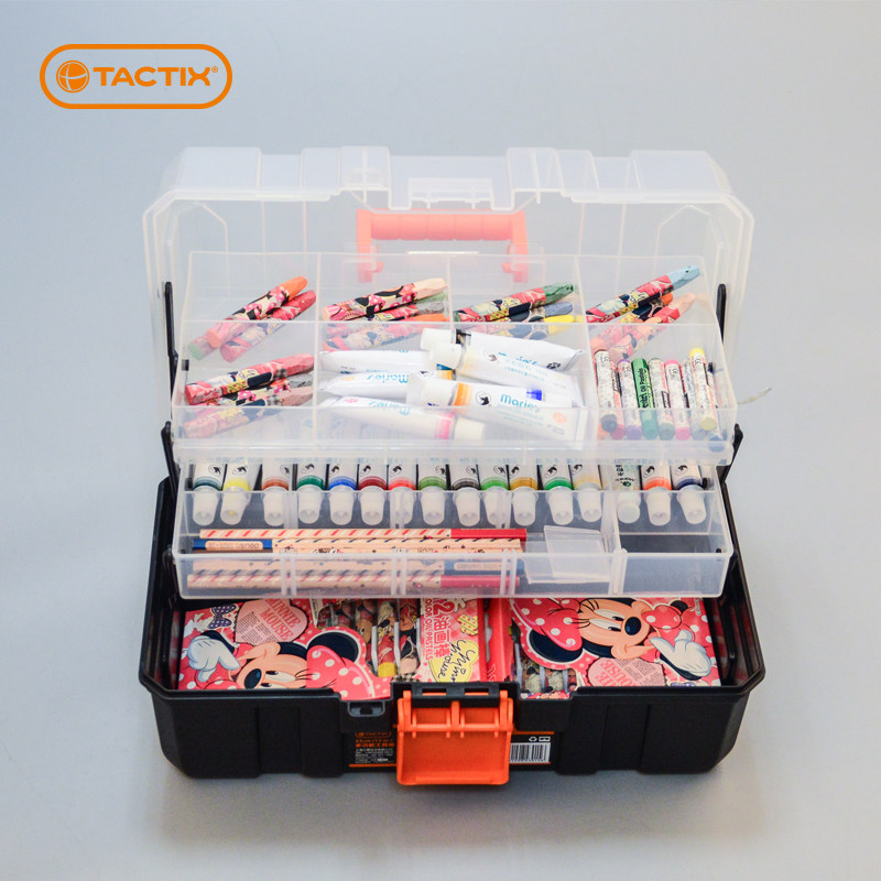 초등학생을위한 TUOWEI 미술 도구 상자 홈 도구 상자 어린이를위한 휴대용 다기능 그림 보관