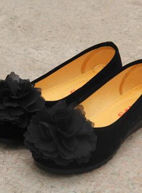 34码新款正品老北京布鞋女单春夏秋黑色平软底工作装孕妇酒店防滑