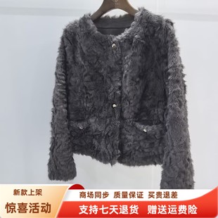 貂绒冬装 百搭皮毛一体小香风短款 2025外套 时尚 欣贝格RX5D929女款