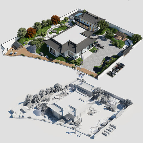 大连庭院设计花园设计水景设计休闲空间 自然美学设计景观设计