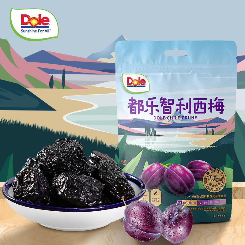 dole都乐智利西梅干100g无添加防腐剂零食休闲小吃孕妇儿童可吃