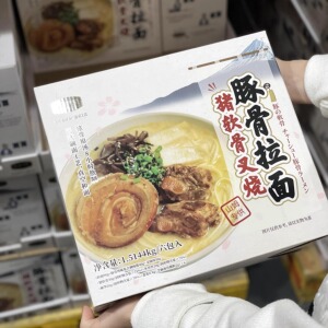 山姆代购 猪软骨叉烧豚骨拉面日式风味6包装大块叉烧速食方便手工