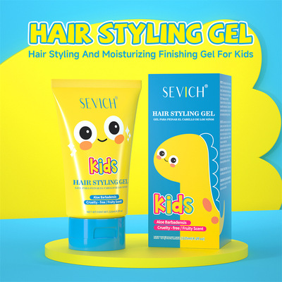 sevich儿童油头啫喱背头造型定型发胶男孩跨境儿童定型恐龙发泥