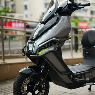 适用绿源S85 配件 D全车加厚护杠保险杠尾架货架绿源破风S85改装