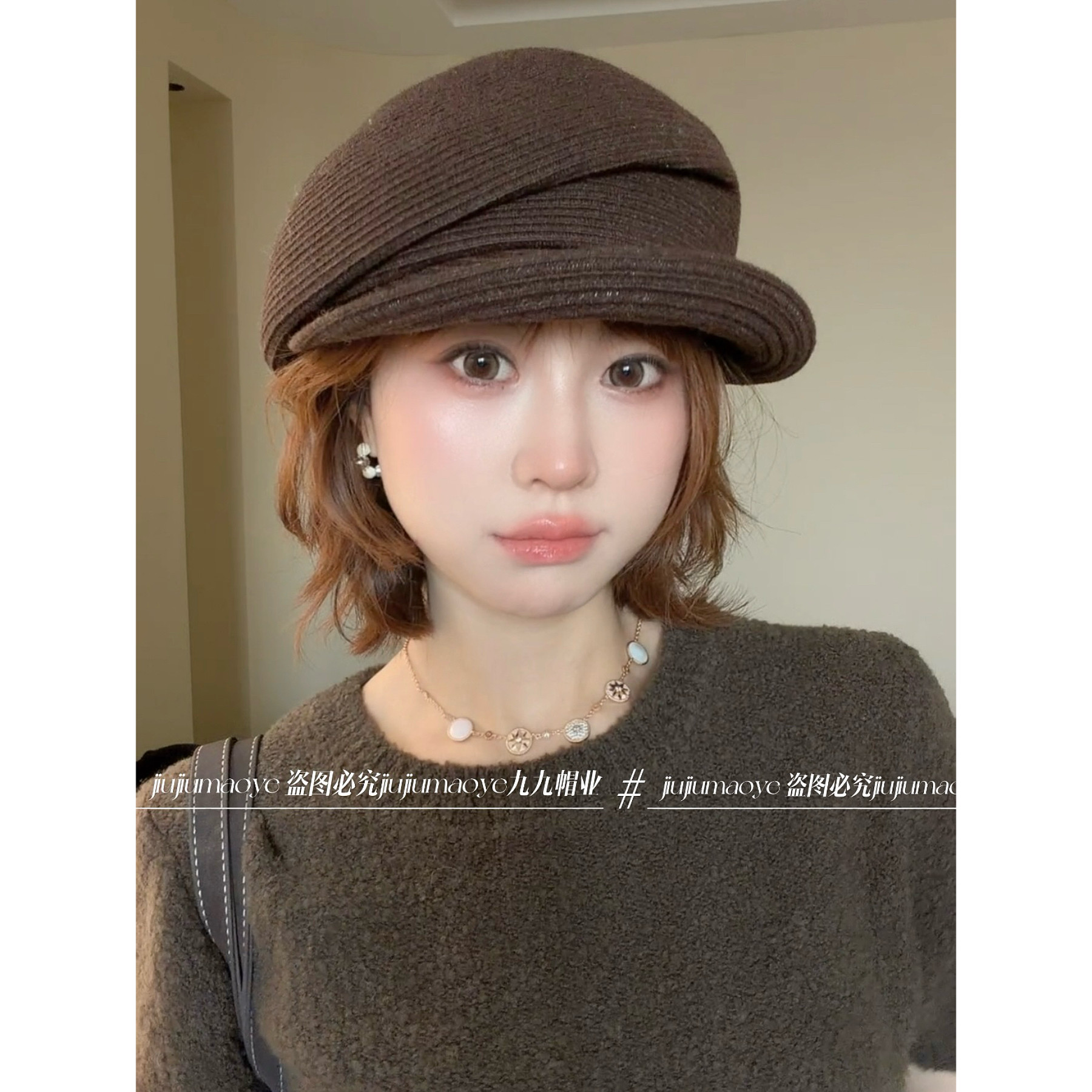 2026秋款复古显脸小文艺百搭休闲贝雷帽女韩版气质礼帽纯色秋冬季