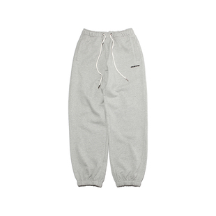 复古休闲拉链口袋质感宽松全棉毛圈卫裤 ABSURD LOGIC荒诞逻辑美式