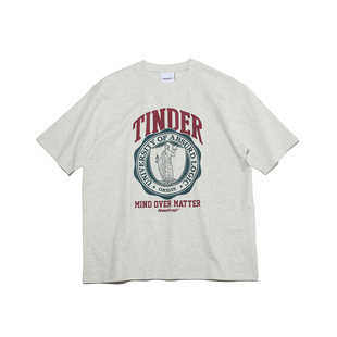 ABSURD LOGIC 荒诞逻辑 学院风复古徽章原创趣味T恤纯棉男女