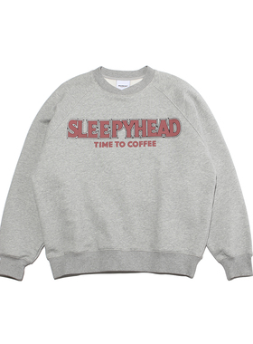 ABSURD LOGIC荒诞逻辑美式复古瞌睡虫交叉领全棉加绒宽松卫衣潮牌