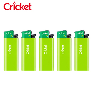 cricket草蜢正品迷你短款五彩订做印字个性火石一次性砂轮打火机