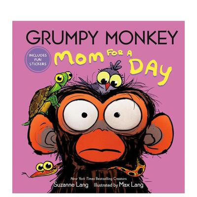 【预售】暴躁猴子当妈记 Grumpy Monkey Mom for a Day 原版英文儿童绘本 善本图书