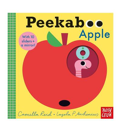 【预售】躲猫猫：苹果 滑滑乐机关书（附带安全镜） Peekaboo apple 原版英文儿童趣味