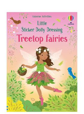 【预售】小小贴纸书：多莉装扮树梢仙子 Little Sticker Dolly Dressing Treetop Fairies 原版英文儿童趣味