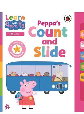【现货】佩奇的数数和幻灯片 【Learn with Peppa】Peppa's Count and Slide 原版英文儿童绘本