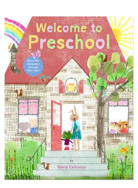 【现货】欢迎来到学前班（附带6个互动角色） Welcome to Preschool 原版英文儿童绘本