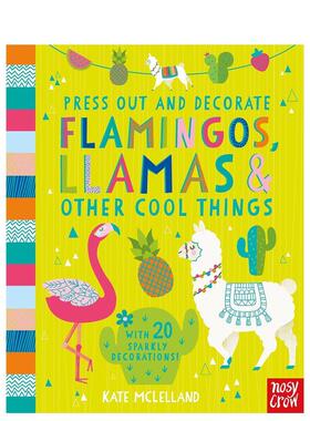 【预售】【迷你趣玩】火烈鸟、骆驼与其它动物  Flamingos， Llamas and Other Cool Things 原版英文儿童趣味 善本图书