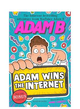 【预售】亚当称霸互联网 Adam Wins the Internet 原版英文青少年读物 油管明星AdamB 奇幻冒险读物 善本图书