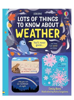 【现货】关于天气的*读之书 【Lots of Things to Know】About Weather 原版英文儿童绘本 善本图书