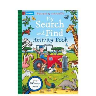 【预售】我的寻宝游戏书（平装） My Search and Find Activity Book 原版英文儿童趣味 16个场景+100种物品+涂色+拼图