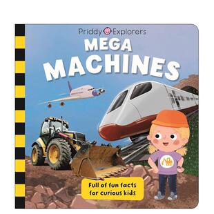 【预售】【普里迪探索者】型机械 Priddy Explorers: Mega Machines 原版英文儿童绘本 善本图书