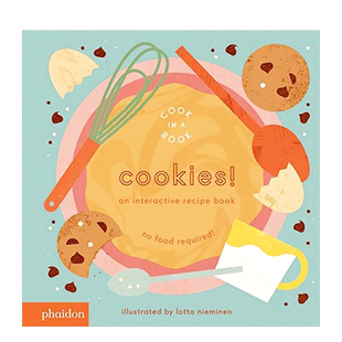 【现货】饼干!:一本互动食谱Cookies!: An Interactive Recipe Book 儿童趣味互动绘本书 英文原版 3-6岁孩子食物料理常识普及