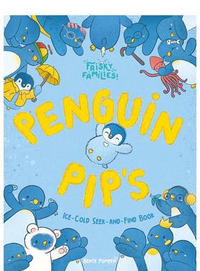【预售】企鹅皮普的冰冷寻宝记 【Frisky Families!】Penguin Pip's Ice Cold Seek-and-Find Book 原版英文儿童绘本 善本图书