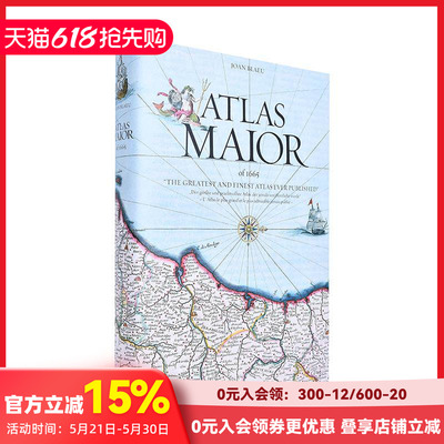 【现货】[TASCHEN]英文原版 Joan Blaeu Atlas Maior 1665年世界古图集 英文地图艺术设计书籍 地图制图历史