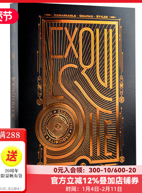【现货】【现货】【Sendpoints】设计五感：精 Remarkable Graphic Styles--EXQUISITE 平面设计 英文原版图书书籍 善本出版图书