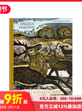【预售】【Angela Harding季节版画四部曲】秋之沉落 原版英文艺术插画原画设定集 自然插画 便携开本