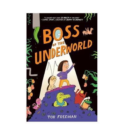 【预售】地底大王 1 图像小说（精装） Boss of the Underworld 原版英文儿童漫画 爆笑漫画