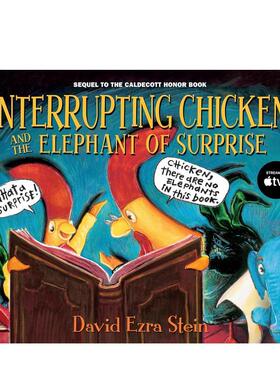 【现货】Interrupting Chicken 打断别人说话的小鸡与给人惊喜的小象 英文儿童绘本