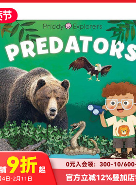 【预售】【普里迪探索者】掠食者 Priddy Explorers: Predators 原版英文儿童绘本