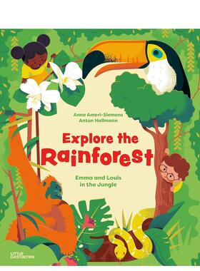 【现货】探索雨林：丛林中的艾玛和路易斯 Explore the Rainforest 3-6岁儿童绘本 Gestalten 英文原版进口画册 善本图书
