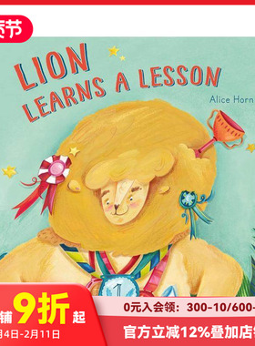 【预售】狮子学到了一课 Lion Learns A Lesson 友谊与团队合作 原版英文儿童绘本
