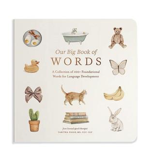 基础单词集 善本图书 概念启蒙 First 预售 启蒙词汇大书：100多个助于语言发展 Words Big Our 英文儿童语言 Book 原版