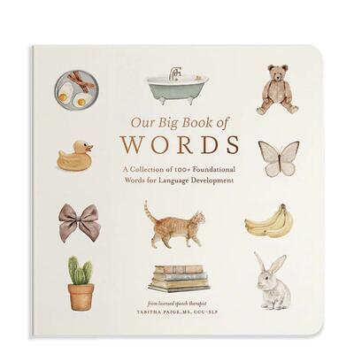 【现货】启蒙词汇大书：100多个助于语言发展的基础单词集 Our Big Book of First Words  原版英文儿童语言/概念启蒙 善本图书
