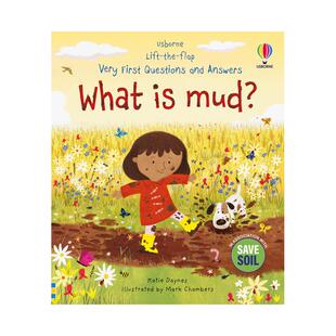 First Questions and Lift Flap 善本图书 原版 英文儿童趣味 什么是泥？ the Very What Answers mud 问答翻翻书 预售